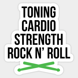 Rock N Roll Workout Fitness Training, Cardio and Strength Sticker